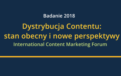 Dystrybucja w content marketingu 2018 – międzynarodowe badanie